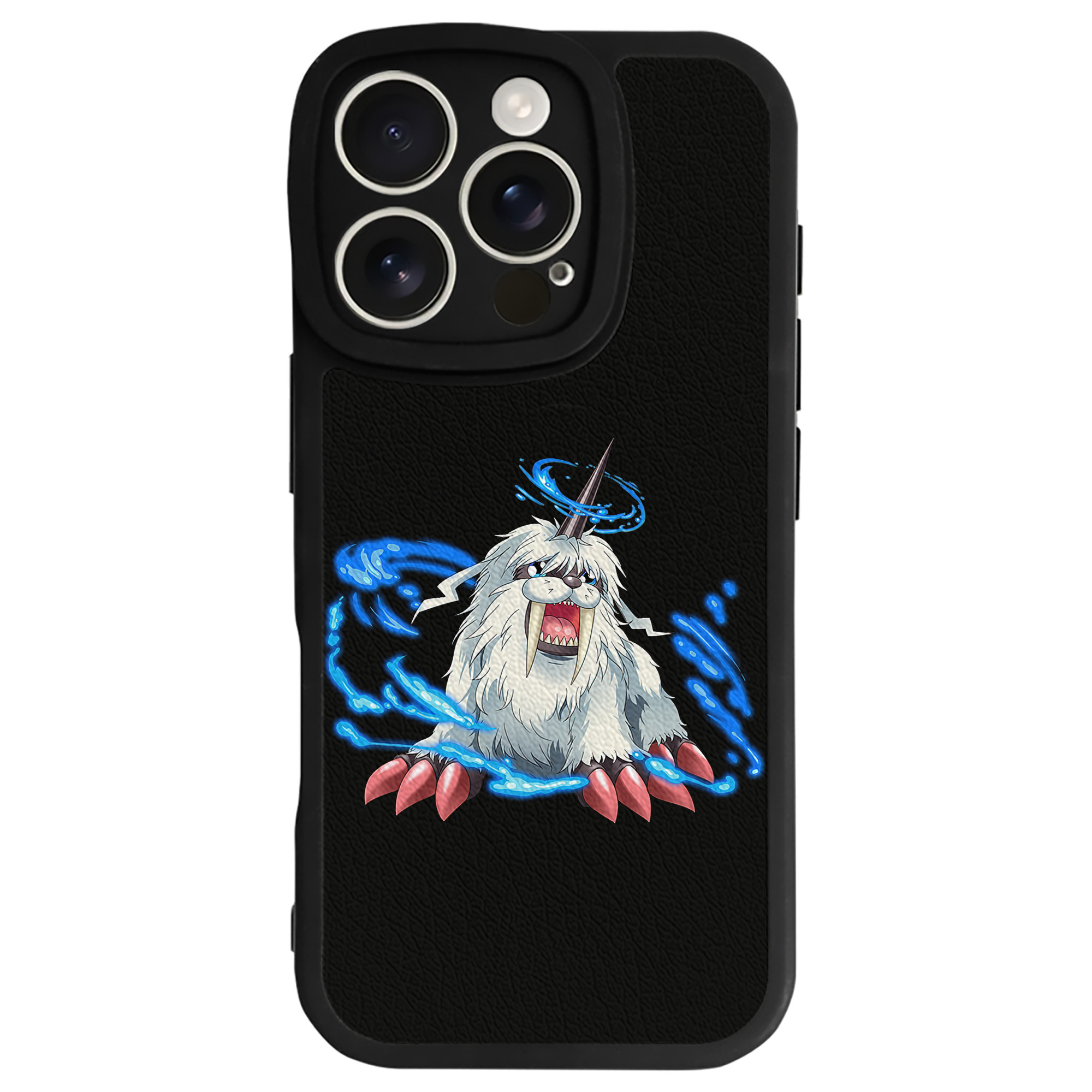 （画像用） Digimon デジタルモンスター/デジモン 【iPhone 16シリーズ対応】シリコンスマホケース（レザー調） 材質：シリコン